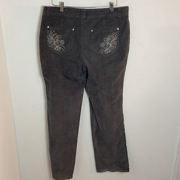 Style & Co. gray corduroy pants. Size 12. EUC. - Picture 3 of 6